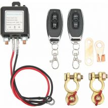 Interrupteur de batterie, Interrupteur de batterie de voiture, Interrupteur d'arrêt de courant avec télécommande Connecteur en cuivre pour