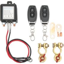 Jeffergarden - Interrupteur de Déconnexion de Batterie à Distance DC12V, Interrupteur de Coupure de Batterie de Voiture sans Fil avec Télécommande,