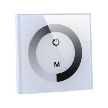 Ersandy - Interrupteur de Lumière Tactile Mural, Contrôleur de Luminosité de Variateur de Lumière led, Panneau Tactile Couleur Unique pour Contrôleur
