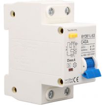 Kkmoon - Interrupteur de protection de fuite de type a 40A 30MA unipolaire type n Mini disjoncteur domestique