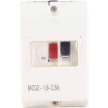 Ineasicer - Interrupteur De Protection De Moteur Étanche Mc02 Disjoncteur De Protection De Moteur p55 Disjoncteur Abs Étanche MC02-1.6-2.5a 220 v/380