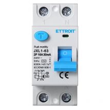 Disjoncteur à courant résiduel pur 2P 16A 6kA 30mA 220V Lifesaver