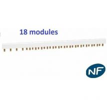 Disjoncteur 1P+N 2A - 10A - 16A - 20A - 32A et Interrupteur dif a ou ac 2x40A ou 2x63A Schneider Rési9-XP Matériel: Peigne 18 modules