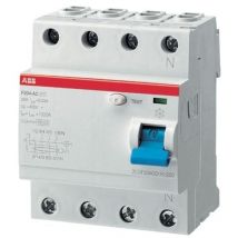 Interrupteur différentiel abb 4 modules 4 pôles 63/0,3 a