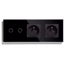 Interrupteur Double Tactile 2k Double Prise