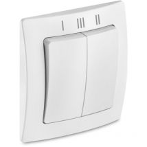 Interrupteur double trois positions Lunos