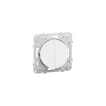 Schneider Electric - schneider odace interrupteur double va et vient à voyant lumineux - S520273