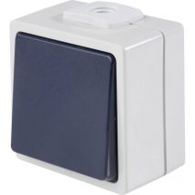 Aufputz-Schalter Taster / Wechsler zwei Leitungsführungen IP54