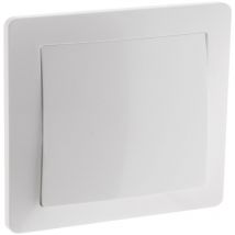 Interrupteur encastré blanc - 10A - Zenitech