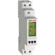 Interrupteur horaire numérique quotidien sur guide din Vemer VE758100 Micro-D