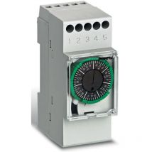 1IO0024 Minuterie analogique programme hebdomadaire 3500 w IP20 réserve de marche - Wallair
