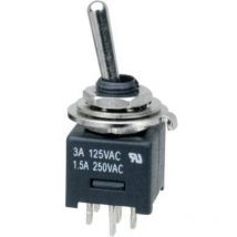 Interrupteur à levier 2 x On/On SCI MTE202A1 250 v/ac 3 a à accrochage 1 pc(s) Y717221