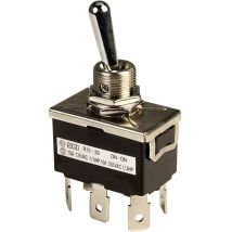 Interrupteur À Levier 2 X On/on Sci R13-29b 250 V/ac 10 A À Accrochage 1 Pc(s)