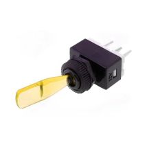 Interrupteur à levier d'éclairage 12v Jaune 6a/12vdc On-off Ts-20/y