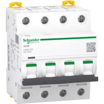 Schneider Electric - Interrupteur Thermique Magnétique Modulaire iC60N 4P Courbe c 20A 6000A Acti9 Schneider