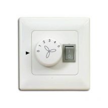 Interrupteur mural pour ventilateur de plafond avec éclairage - montage en surface