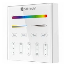 Delitech - Interrupteur mural radio-fréquence sans fil rgb + cct - Maestro