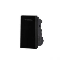 Ettroit - Interrupteur ou va et vient 1P 16A compatible Bticino Axolute couleur noir AN0801