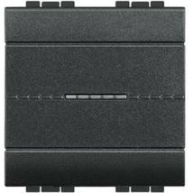 Interrupteur ou va et vient Livinglight 16AX 250V Anthracite 2 modules (BTL4053M2AN)