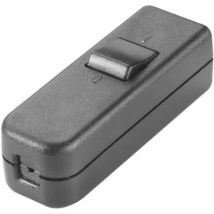 Inter Bär - interBär Interrupteur pour câble souple noir 1 x Off/On 6 a 1 pc(s)