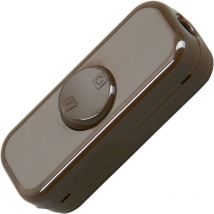 Interrupteur pour câble souple Kopp 193606003 marron 1 x Off/On 10 a 1 pc(s)