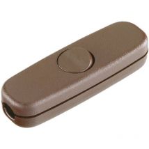 Inter Bär - Interrupteur pour câble souple interBär 5055-009.01 marron 1 x Off/On 3 a 1 pc(s)
