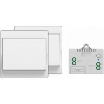 Interrupteur sans Fil Autoalimenté - Télécommande Sans Pile pour Lumières et Appareils Électriques - Étanche et Sûr - Installation Possible dans des