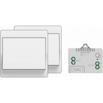 Tigrezy - Interrupteur sans fil autoalimenté, sans pile, télécommande sans fil pour les lumières et appareils électriques, étanche et sûr, pouvant