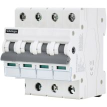 Interrupteur sectionneur 4P 63A - Installation sur rail TH35 - Pouvoir de coupure 4kV - IP20