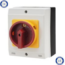 Interrupteur sectionneur rotatif en boitier 32A - 4 Pôles