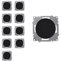 Interrupteur simple allumage (lot de 10) - noir