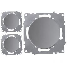 Interrupteur simple allumage (lot de 3) - gris