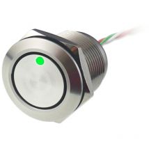 Interrupteur tactile Capacitif Momentané Rs Pro no, 30V c.c., Illuminé Vert, Rouge en Laiton, IP68 ( Prix pour 1 )