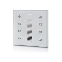 Interrupteur effleurement complet – Panneau tactile DALI monochrome – 4 zones – Mode de pose électricité – Sunricher
