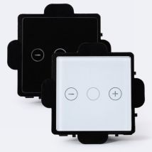 Interrupteur Tactile Triple Variateur Modern Noir