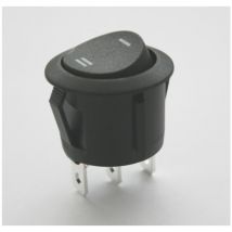 Electro Dh - Interrupteur unipolaire à bascule Corps noir et clé rouge 11.478.C 8430552091249