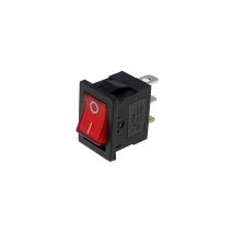 Electro Dh - Interrupteur à bascule rouge 6a/250v Rssm101a2c3rd