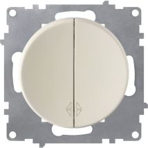 Interrupteur va-et-vient, double - beige