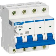 Chint - Interruptor automático 4P 16/20/25A clase c 6 kA node amperios: 25A