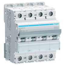 Hager - Interruptor de circuito de 4P 20A 10KA c 4 módulos NCN420A
