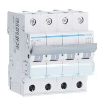 Interruptor de circuito de Hager 4P 50A 4.5 ka c 4 módulos MYN450