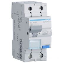 Hager - Magnetotérmico Diferencial 1P+N 32A 4,5kA 30mA curva tipo c ac ADC832H