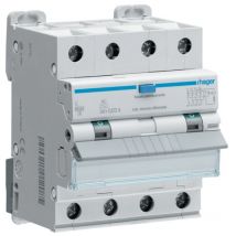 Magnetotérmico Diferencial Hager 4P 40A 6kA 30mA curva C Tipo AC 4M ADP490H