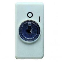 Gewiss - Interruptor de llave blanco de doble polo del sistema GW20005