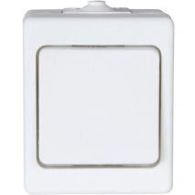 Kopp - Interruptor conmutador de superficie 10ax 250v, blanco