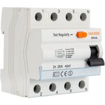 Interruptor Diferencial Industrial Superinmunizado 4P 300mA 25-63A 10kA Clase a Maxge 63 a