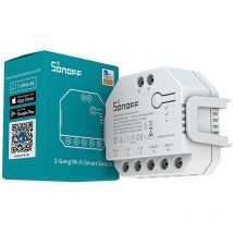 Sonoff - Interruptor WiFi Medidor de Energía Compatible con Interruptor Convencional Dual R3 15A Blanco