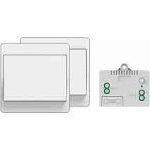 Interruptor Inalámbrico Autoalimentado, Control Remoto Inalámbrico Para Luces Y Electrodomésticos, Resistente Al Agua Y Seguro, Se Puede Instalar 