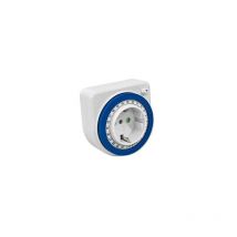 Hepoluz - interruptor programador horario electrico enchufe rueda 24 horas