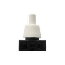 Electraline - Interruptor pulsador mini, 2A, 250V, 25x15mm